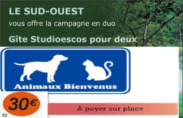 Gite Le Trefle Studioescos Esterno foto